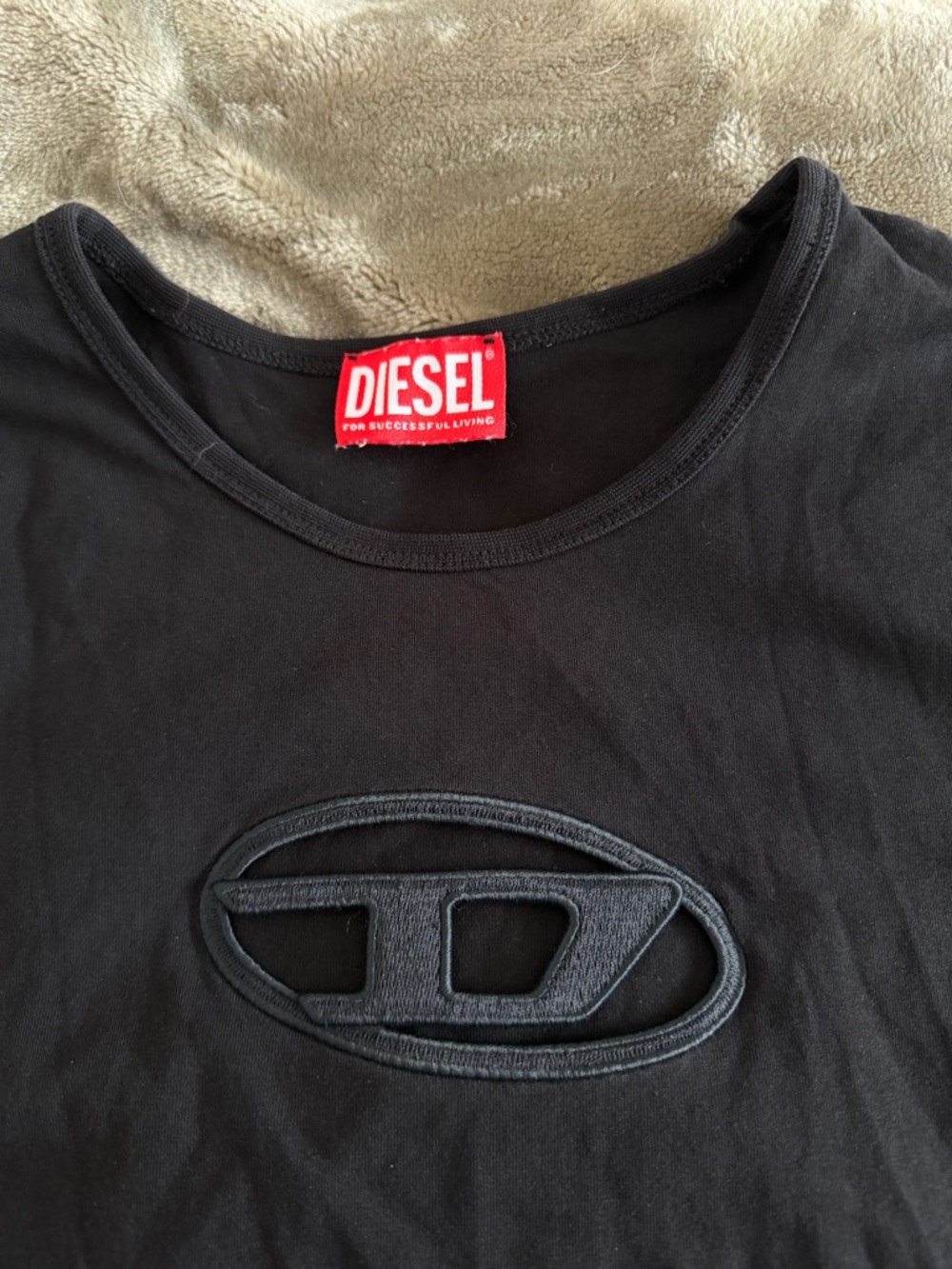 Diesel Gray Sculpted-Edge Printed Mini Skirt - Picture 3 of 3